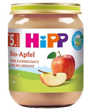 HiPP Fruits Organic Apple Pack of 6 (6 x 125 g) H 4220 Apple 125g 125g Apple