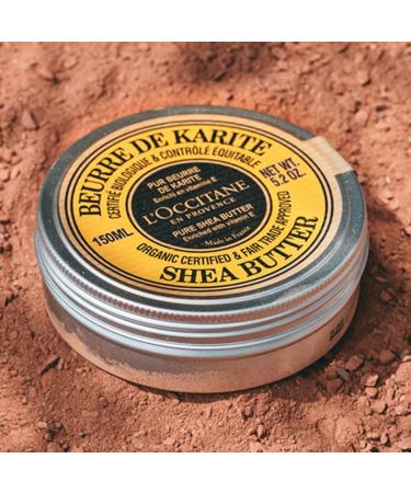 L’Occitane Organic Certified Pure Shea Butter, Multi-Use Moisturizing Balm with Vitamin E for Dry Skin, Hair, & Lips, Protective & Softening Skincare 0.35 Ounce - Buy Online on GoSupps.com