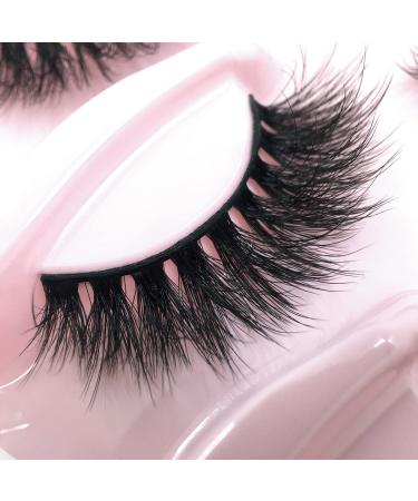 AMSDCN 10 Pairs 3D Faux Mink Wispy Fluffy Curly Fake Eyelashes - Natural Look (LY04) - Buy Online on GoSupps.com