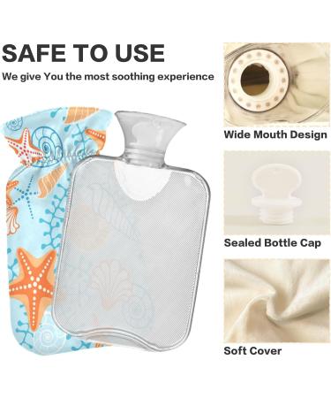 Buy Starfish Sea Hot Water Bottle with Cover | 2L Pain Relief & Warmth for Sore Muscles & Arthritis - International Shipping Available - Buy Online on GoSupps.com