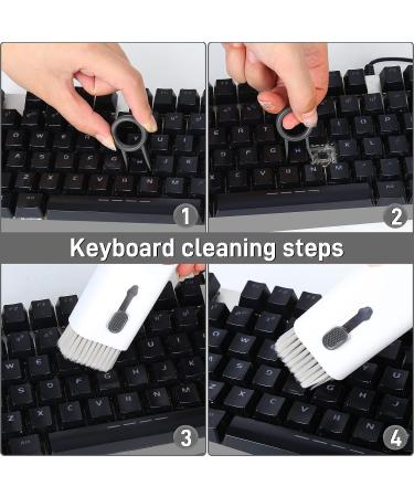 7-in-1 Electronic Cleaner Kit - Portable Cleaning for Airpods, Laptop, Keyboard - Light Grey - Buy Online on GoSupps.com
