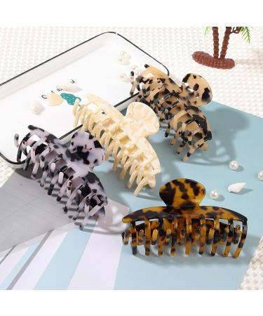 4 PCS 3.7 Inch Large Hair Claw Clips - Strong Hold, Non-slip Accessories for Women and Girls - Buy Online on GoSupps.com