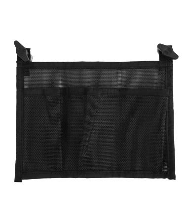 Alomejor Storage Mesh Bag Durable Black Nylon Storage Bag Marine Boat Organizer Pouch Bag for Marine Boat Canoe Kayak