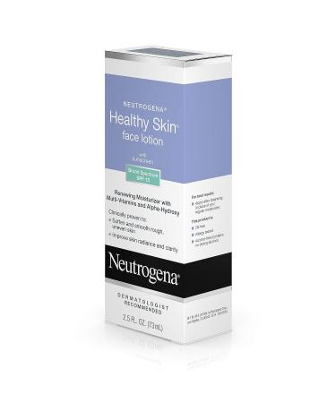 Neutrogena Healthy Skin Face Moisturizer Lotion with SPF 15 Sunscreen & Alpha-Hydroxy Acid  Anti-Wrinkle Treatment with Vitamins C  E & B5  Oil-Free & Alcohol-Free  2.5 fl. oz - Buy Online on GoSupps.com