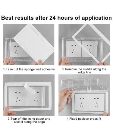 Buy Type 86 Waterproof Exterior Duplex Sockets with Rain Protection - Double Socket Covers for Outdoor Use - Buy Online on GoSupps.com