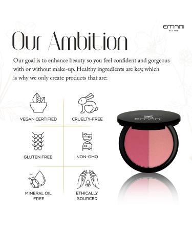 Emani Tahiti Breeze Highlighter & Blush Powder | Vegan & Cruelty-Free - Buy Online on GoSupps.com