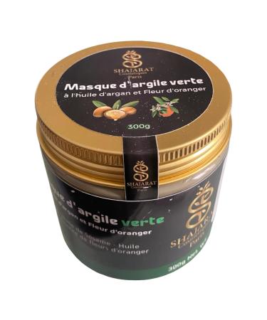 Green clay mask with argan oil and orange blossom Moroccan Shajarat antidots Blackhealing Soothing Purifying 300 g