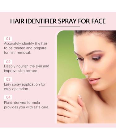 Hair Identifier Spray |Facial Hair Identifier Spray | Facial Hair Dermaplaning Spray | Moisturizing Hair Identifying Solution | Face Shaving Identifier For Removing Unwanted Hair - Buy Online on GoSupps.com