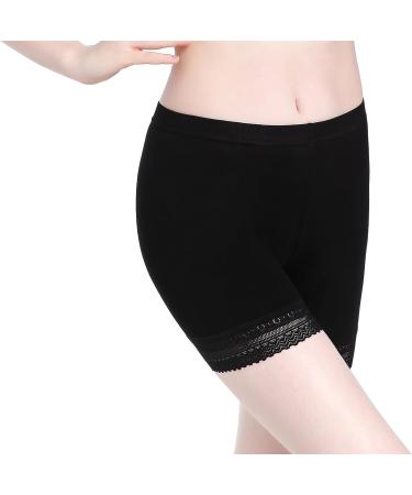 Womens Lace Short Skirts Safety Pants Leggings - Pack of 2 Black Lace Trim Workout Leggings for Women - Buy Online on GoSupps.com