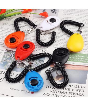 Dog Clicker 6 Pcs Clicker Dog Training Dog Clicker Training with Wrist Strap Big Button Clicker Training for Pet Dog Puppy Cat Bird 6 Colors - Buy Online on GoSupps.com