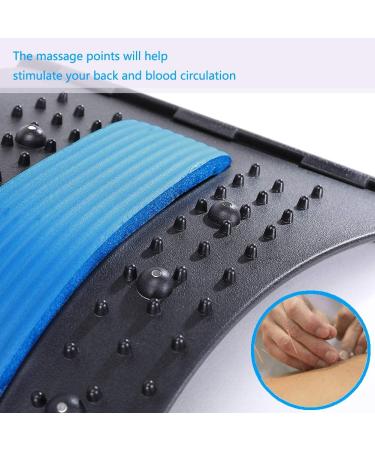 Multi-Level Back Stretcher for Lower Back Pain Relief - Blue - Buy Online on GoSupps.com