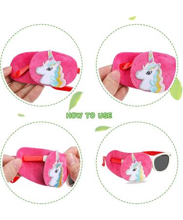 Buy Hifot Unicorn Amblyopia Eye Flaps for Children - 2 Pack Orthoptic Eye Patches for Lazy Eye & Strabismus - Pink Eye Covers for Left Eye - Buy Online on GoSupps.com