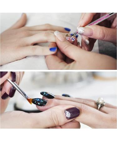 8pcs Double Ended Nail Art Brushes & Dotting Tools Set for DIY Manicure - Women's Nail Art Pens & Painting Brushes - Buy Online on GoSupps.com