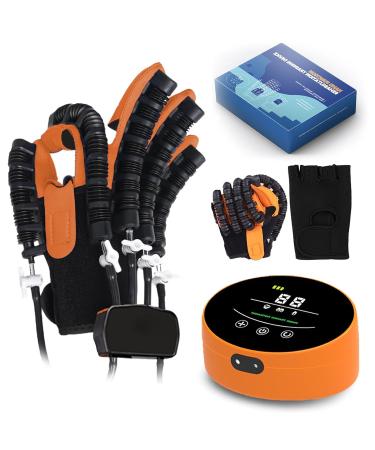 DZKJ Rehabilitation Robot Gloves for Hemiplegia Stroke Paralysis Arthritis Patient Physical Adjustable Speed and Strength with Single Finger Training and Mirror Mode Right M