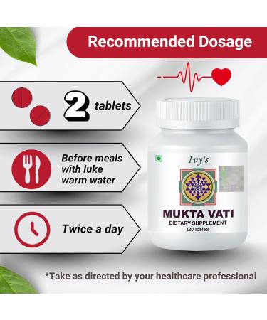 Ivy's Mukta Vati Herbal Tablets - Ayurvedic Formula for Heart Health - Buy Online on GoSupps.com