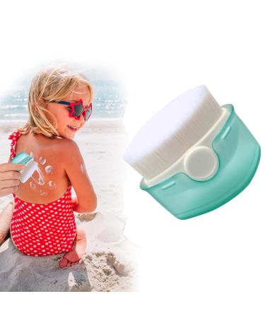 Sun protection applicator for children sunscreen applicator Sunblock buddy brush with protective caps sun lotion applicator sunscreen brush travel-free for sun protection Applicator (A)