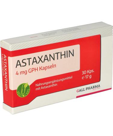 Buy Gall Pharma Astaxanthin 4 mg Capsules - 30 Pieces | Premium Health Supplement - International Shipping - Buy Online on GoSupps.com