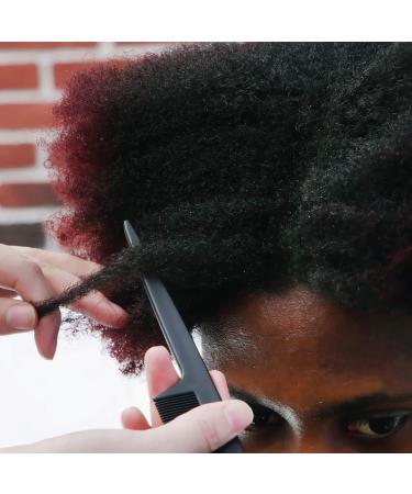 NuAngela Styling Comb Set Cutting Combs Clipper Rat Tail Hair Beard Comb Wide and Fine Tooth Hair Dressing Comb For Women Men Parting Teasing Professional Barber Comb (BLACK 2) - Buy Online on GoSupps.com