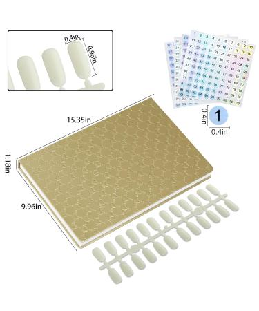 308 Colors Nail Swatches Book - Professional Nail Color Chart with 360 Tips for Gel Polish Display | No Paste No Glue | Ideal for Nail Salons - Buy Online on GoSupps.com