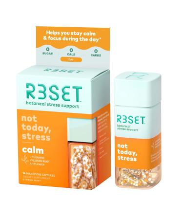R3SET Calm Daytime Relaxation Support Supplement, 14 Capsules 14 Count (Pack of 1)