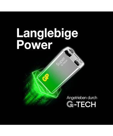 Buy 9V GP Alkaline Super Battery - High Quality Long Lasting Pack of 1 - Fast Shipping Internationally - Buy Online on GoSupps.com