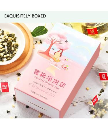 Peach Oolong Tea 20 Count Peach Oolong Tea Pure Natural Dried Fruit Individual Package Tea for Home 60g - Buy Online on GoSupps.com