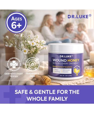 Dr. Luke Manuka Honey Wound care: Medihoney Wound Gel for Minor wounds & Skin Repair - Manuka Honey Medical Grade with Akkantoin 0.5% & Vitamin E - 2.82 oz (80g) - Buy Online on GoSupps.com