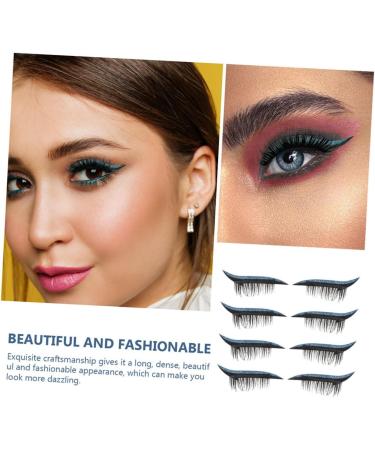 Angoily 28 Pairs Glitter Eyeliner Fake Eyelashes Fake Lashes Decor Water Proof Tape Eyelash Tapes Tool Flash 1 count (Pack of 1) As Shown 1 - Buy Online on GoSupps.com