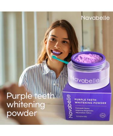 Purple Teeth Whitening: Teeth Whitening - Tooth Powder - Purple Teeth Whitening Powder - Purple Teeth Whitening Colour Corrector - Buy Online on GoSupps.com