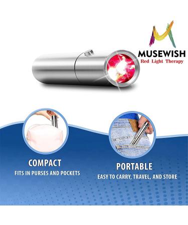 MUSEWISH Red Light Therapy Infrared Device for Neck Shoulder Knee Joint Muscle - 3 Wavelengths - Buy Online on GoSupps.com