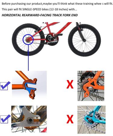 Little World Heavy Duty Rear Bicycle Stabilizers - 1 Pair, Silver - Fits 14-18 inch Bikes - Stronger Version - Buy Online on GoSupps.com