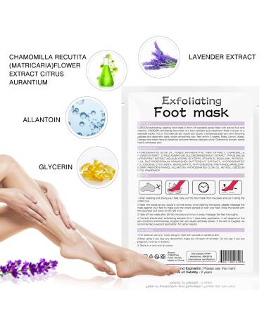 3-Pack Foot Mask - Exfoliating Peeling Socks for Cornea & Dead Skin Removal | Anti-Aging Treatment for Men & Women - Buy Online on GoSupps.com