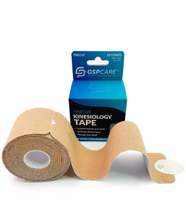 Pre-Cut Y Kinesiology Tape Elastic Sports Tape Used to Prevent Muscle Damage Protect Joints and Relieve Muscle Pain 20 Pieces of Pre-Sliced 5cm*5m Medical Tape.(Skin) Skin Pre-Cut Y