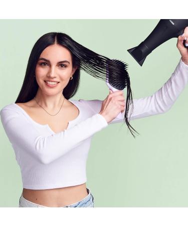 Tangle Teezer Ultimate Blow-Dry Hairbrush for Wet Hair - Enhances Volume & Smoothness | Flex-Teeth for Faster Styling | Jet Black - Buy Online on GoSupps.com
