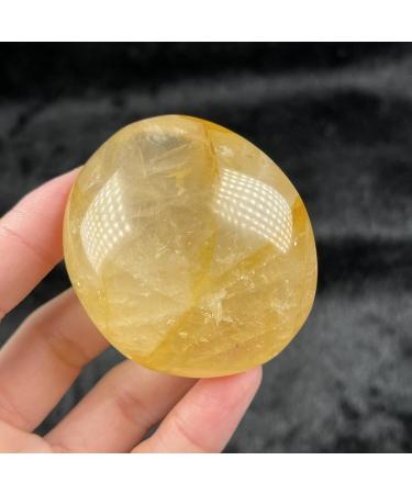 Natural Crystal Rough Natural Crystal Rough Specimen Natural Yellow Glue Flower Palm OrnamentsCrystal Stone for Home DecorStone 1 Piece - Buy Online on GoSupps.com