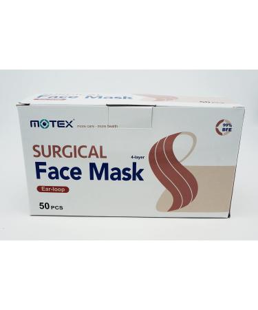 Motex ASTM Level 3 4-Layer Made in Taiwan Medical Masks (Box of 50 Masks)