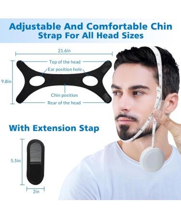 Advanced Anti Snoring Chin Strap - Adjustable Sleep Aid for Men & Women | Stop Snoring & Sleep Apnea Tonight (22 in) Black - Buy Online on GoSupps.com