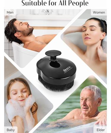 HEETA Exfoliating Silicone Body Brush Scrubber - Soft Bristles for Wet and Dry Brushing - Buy Online on GoSupps.com