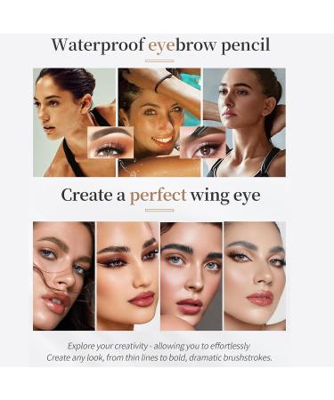 3D Eyebrow Pencil Long Lasting Eyebrow Pencil4 Point Waterproof Eyebrow Pen Womens Eyebrow Pen Long Lasting Makeup Skinfriendly Cosmetics Travel Makeup Gray - Buy Online on GoSupps.com