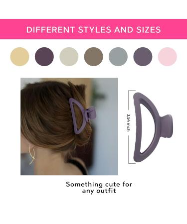Elemensse Hair Claw Clips Variety Pack - Assorted Sizes & Colors for Women - Ideal for Thin & Thick Hair - Buy Online on GoSupps.com