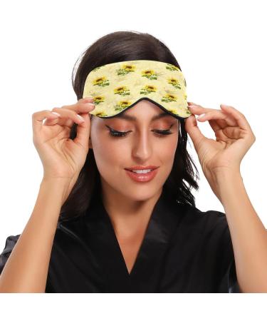Sunflower Sleep Mask - Adjustable Eye Shade for Men and Women | WELLDAY - Buy Online on GoSupps.com