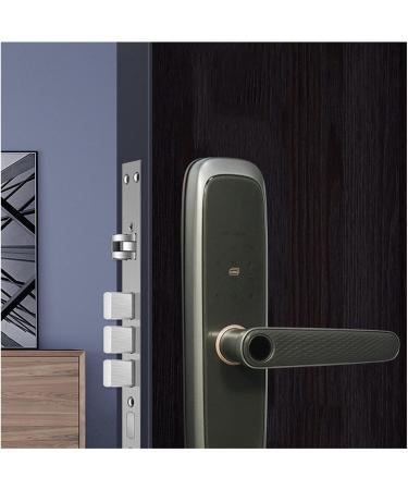 Electronic Smart Door Lock with Biometric Fingerprint/Smart Card/Password/Key Unlock/USB Emergency Charge (Color : Gray) (Gray) - Buy Online on GoSupps.com