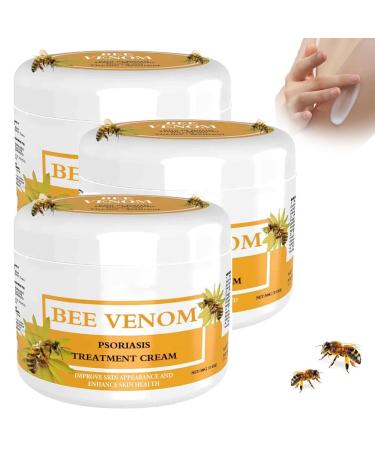 RENTANAC Bee Venom Psoriasis Cream, Bee Venom Cream, Psoriasis Cream, New Zealand Bee Venom Cream, Honey Bee Psoriasis Cream for Women Men