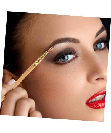 FOMIYES 3Pcs Cosmetic Eyeliner Brush With Double Sided Handle Straight Curved Angled Brush For Application mediumx3pcs as shown x 3pcs - Buy Online on GoSupps.com