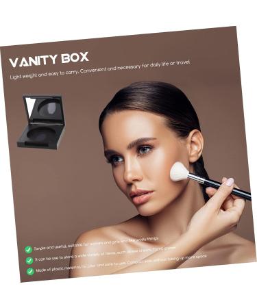 DOITOOL 8 Pcs Blush Box Eyeshadow Box Eyeshadow Supplies Makeup Pallet Empty Highlighter Case Plastic 5x5cmx2pcs Blackx2pcs - Buy Online on GoSupps.com