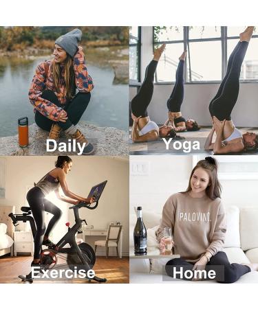 GAYHAY High Waisted Leggings for Women - Tummy Control Printed Pants, Full Length, Black, L-XL - Buy Online on GoSupps.com