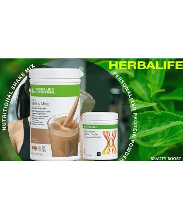 HERBALIFE (Duo) Formula 1 Healthy Meal Nutritional Shake Mix (Cafe Latte) with Personalized Protein Powder - Buy Online on GoSupps.com