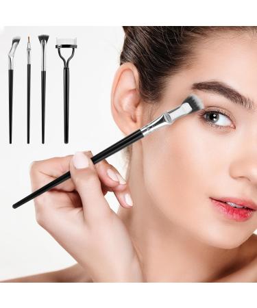 Simarro 4Pcs Eyelash Brush Set - Angle Brush Fan Brush & Eyebrow Applicator for Natural Lash Lift | Portable Makeup Tools for Women & Girls - International Shipping Available - Buy Online on GoSupps.com