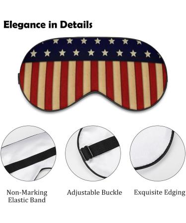 American Flag Glory Sleep Mask Eye Cover for Sleeping Blindfold with Adjustable Strap Blocks Light Night Travel Nap for Men Women - Buy Online on GoSupps.com