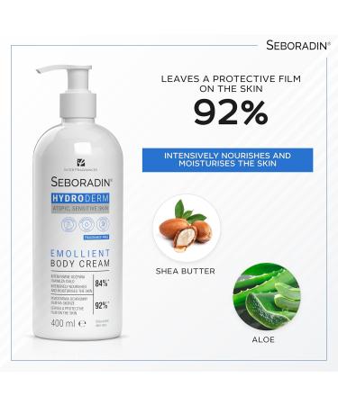 Seboradin Hydroderm Body Lotion Body Cream For Sensitive Dry Atopic Skin Moisturising Lotion For Women And Men Body Care With Shea Butter And Aloe Vera 400ml - Buy Online on GoSupps.com